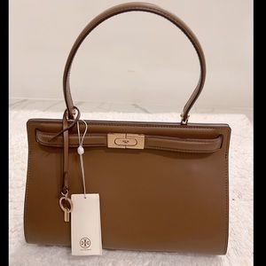 Tory Burch Lee Radziwill Small Brand New w Tag brown leather